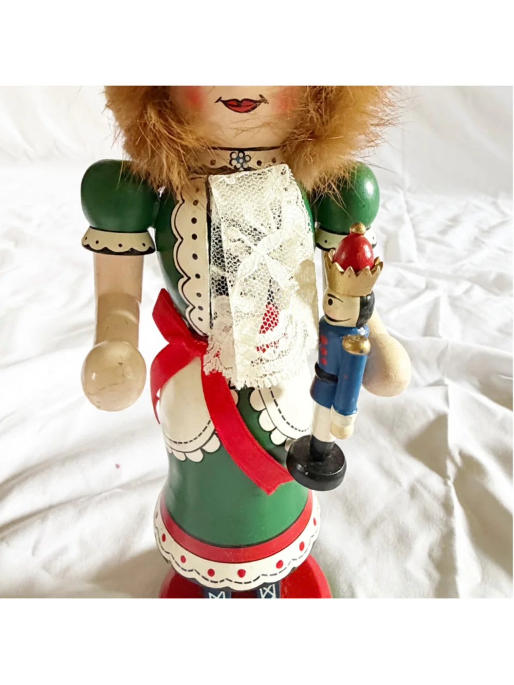 Nutcracker Village Clara Christmas Holiday Collection 1996 Wooden Girl Figurine